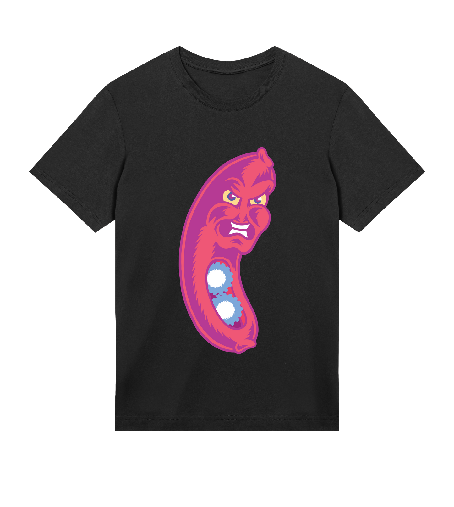 ANGRY SAUSAGE BLACK T-SHIRT