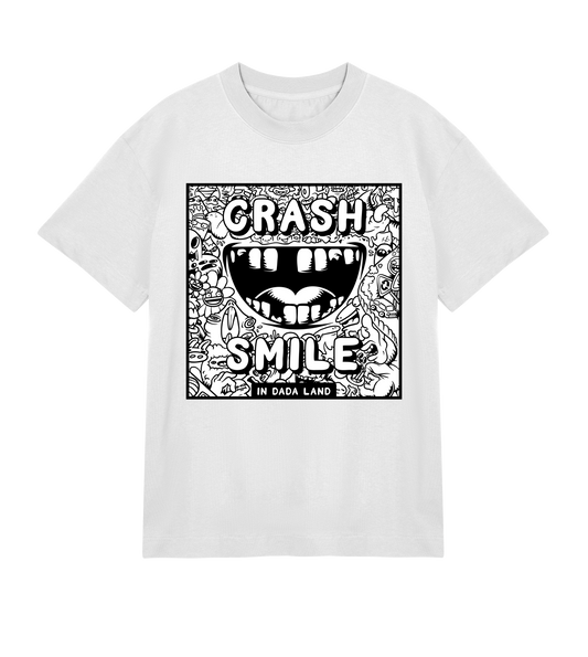 CRASH & SMILE OFF-WHITE T-SHIRT